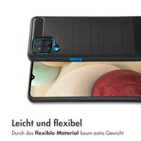 imoshion Brushed Back Cover für das Samsung Galaxy A12 - Schwarz