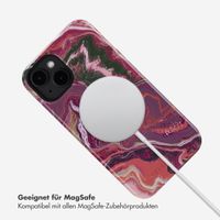 Selencia Vivid Rückabdeckung mit MagSafe Apple iPhone 14 - Marble Purple