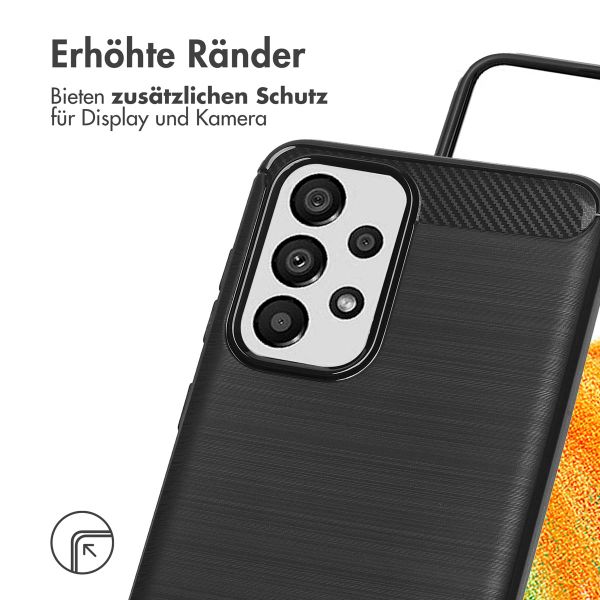 imoshion Brushed Back Cover für das Samsung Galaxy A33 - Schwarz