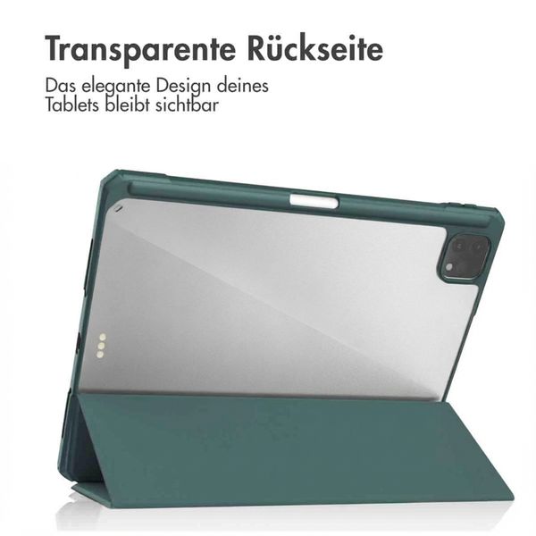 imoshion Trifold Hardcase Klapphülle Apple iPad Pro 11 (2022 / 2021 / 2020 / 2018) - Grün
