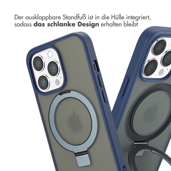 Accezz Ring Stand Backcover mit MagSafe Apple iPhone 13 Pro Max - Blau