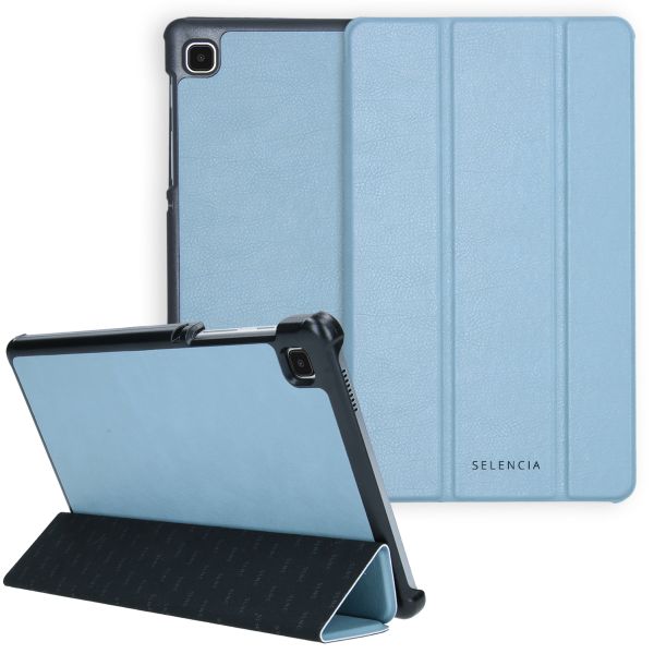 Selencia Trifold Klapphülle aus veganem Leder Galaxy Tab A7 Lite
