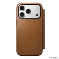 Nomad Modern Leather Folio Klapphülle Apple iPhone 17 Pro - English Tan