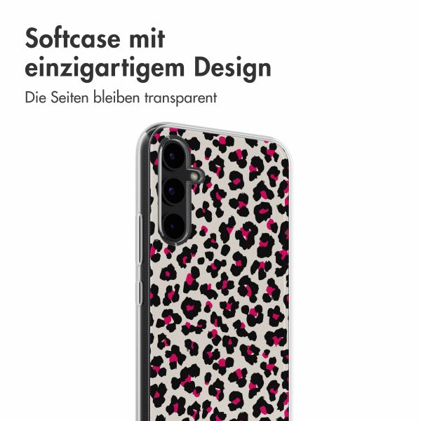 imoshion Design Hülle Samsung Galaxy A34 (5G) - Leopard Pink