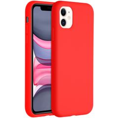 Accezz Liquid Silikoncase Rot für das iPhone 11