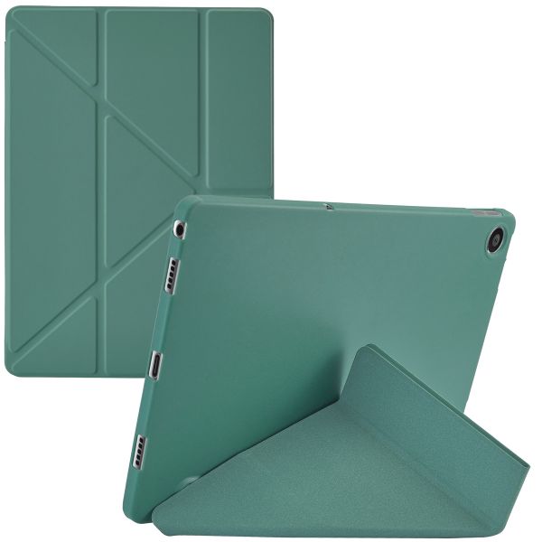 imoshion Origami Klapphülle für das Lenovo Tab M10 Plus (3rd gen) - Dunkelgrün