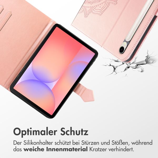 imoshion Mandala Klapphülle Samsung Galaxy Tab S9 11.0 Zoll / S10 Lite / S10 FE / S9 FE 10.9 Zoll - Rose Gold