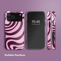 Selencia Vivid Rückabdeckung mit MagSafe Apple iPhone 17 Pro Max - Wavy Swirl Pink Plum