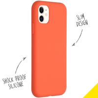 Accezz Liquid Silikoncase für das iPhone 11 - Nectarine