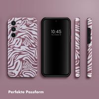 Selencia Vivid Back Cover Samsung Galaxy A35 - Trippy Swirl Dark Rose