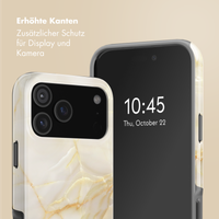 Selencia Vivid Rückabdeckung mit MagSafe Apple iPhone 17 Pro - Golden Beige Marble