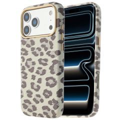 Selencia Sabi Backcover Leopardenmuster mit MagSafe Apple iPhone 17 Pro Max - Soft Ivory
