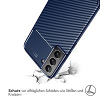 imoshion Carbon-Hülle für das Samsung Galaxy S22 Plus - Blau