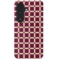 Selencia Vivid Rückabdeckung mit MagSafe Samsung Galaxy S26 - Check This Burgundy