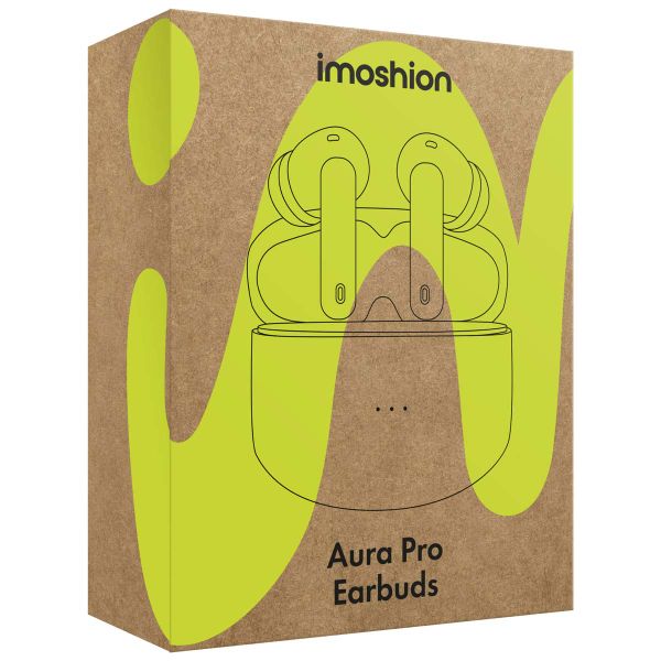 imoshion Aura Pro Earbuds – Kabellose Kopfhörer – Kabellose Bluetooth-Kopfhörer – Mit ANC-Geräuschunterdrückungsfunktion - Weiß