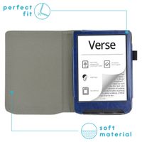 imoshion Vegan Leather Klapphülle Pocketbook Verse / Verse Pro / Verse Pro Color / Vivlio Light / Light HD - Dunkelblau