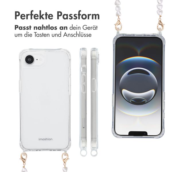 imoshion Back Cover mit Band + Armband Apple iPhone 16e - Perlenherzen