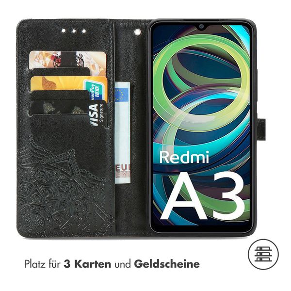 imoshion Mandala Klapphülle Xiaomi Redmi A3 - Schwarz