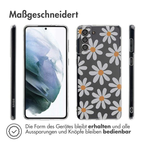 imoshion Design Hülle Samsung Galaxy S21 Plus - Daisy Flower
