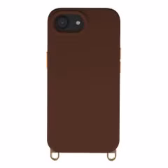 Selencia Rivièra Backcover mit MagSafe mit abnehmbaren Haken Apple iPhone 17e / 16e - Choco Brown