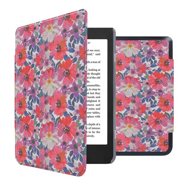 imoshion Design Slim Hard Case Sleepcover für das Kobo Nia - Flower Watercolor