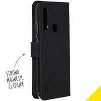 Accezz Wallet TPU Klapphülle Motorola Moto G8 Power Lite - Schwarz