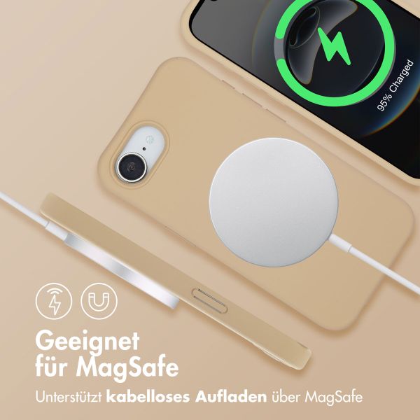 imoshion Color Backcover mit abnehmbarem Handykette und MagSafe Apple iPhone 16e - Nude