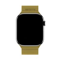 Holdit Silikonarmband Magnet für Apple Watch | 38/40/41/42 mm - Warm Olive / Black