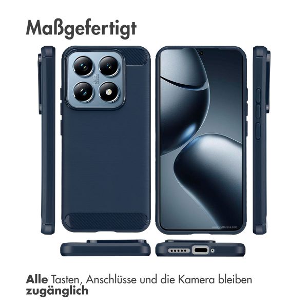 imoshion Brushed Back Cover Xiaomi 14 - Dunkelblau