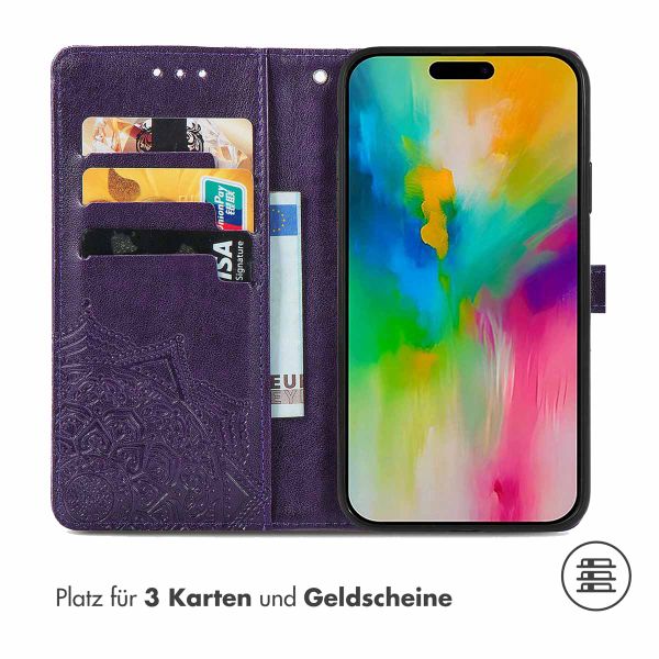 imoshion Mandala Klapphülle Apple iPhone 16 - Violett