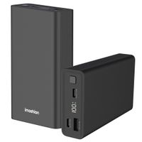 imoshion Ultra Series Aluminium Powerbank 20.000 mAh - Schnellladen bis 33W - Black