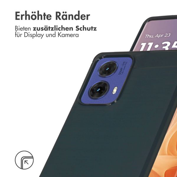 imoshion Brushed Back Cover für das Motorola Moto G85 - Dunkelblau