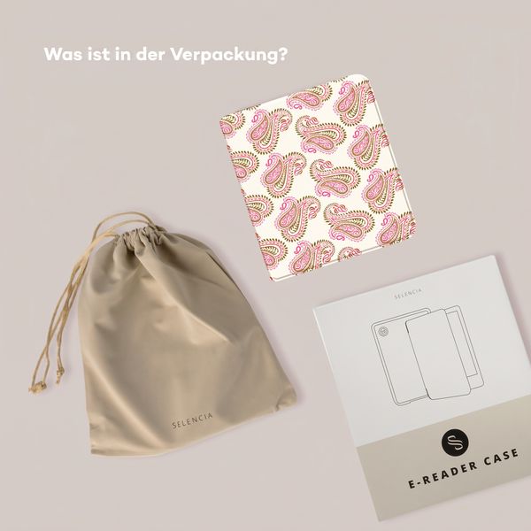Selencia Vivid Klapphülle Kobo Libra Colour - Paisley Blush
