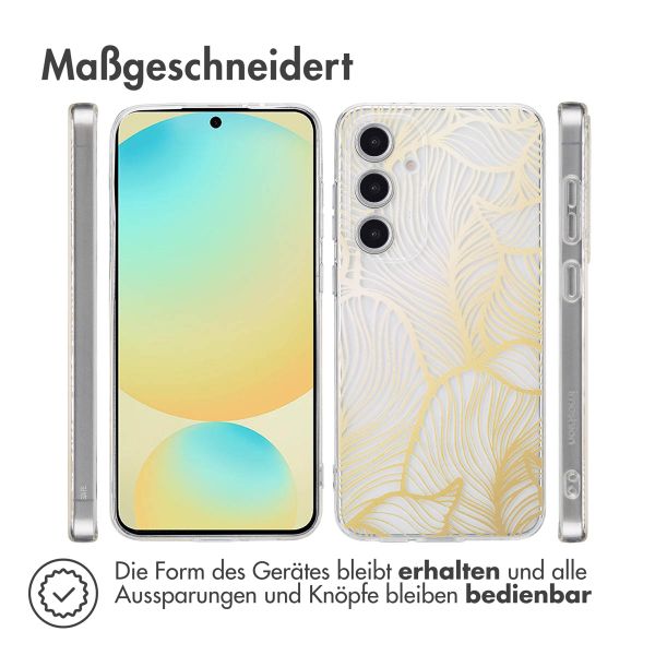 imoshion Design Hülle für das Samsung Galaxy S24 FE - Golden Leaves