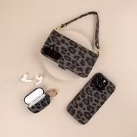 Selencia Sabi Backcover Leopardenmuster mit MagSafe Apple iPhone 16e - Midnight Black