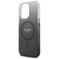 Guess MagSafe IML Glitter Gradient Case Apple iPhone 16 Pro - Schwarz
