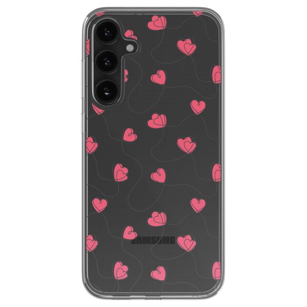 imoshion  Design Hülle für das Samsung Galaxy S23 FE - Dusty Rose Connected Hearts