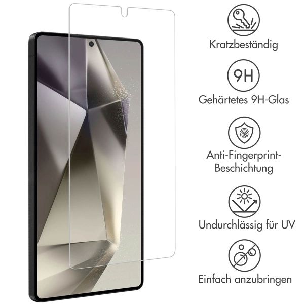 Accezz Screen Protector aus gehärtetem Glas 2-Pack für das Samsung Galaxy S25 Ultra