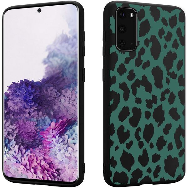 imoshion Design Hülle Samsung Galaxy S20 - Leopard - Grün / Schwarz