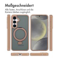 Accezz Ring Stand Backcover mit MagSafe Samsung Galaxy S24 - Braun