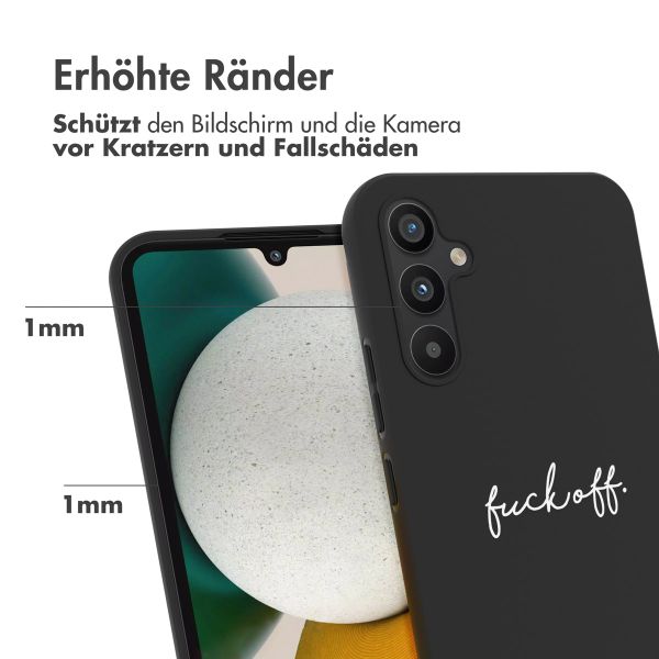 imoshion Design Hülle für das Samsung Galaxy A34 (5G) - Fuck Off - Schwarz