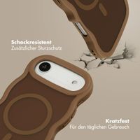 Selencia Wavy Backcover mit MagSafe Apple iPhone Air - Mocha Brown