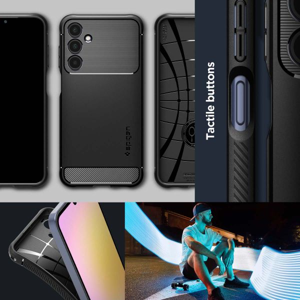 Spigen Rugged Armor™ Case für das Samsung Galaxy A25 (5G) - Matte Black