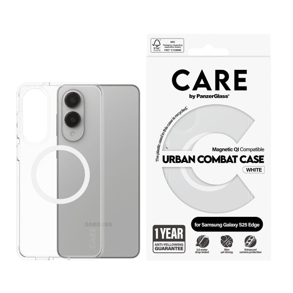 CARE by PanzerGlass Urban Combat Case Samsung Galaxy S25 Edge - Transparent