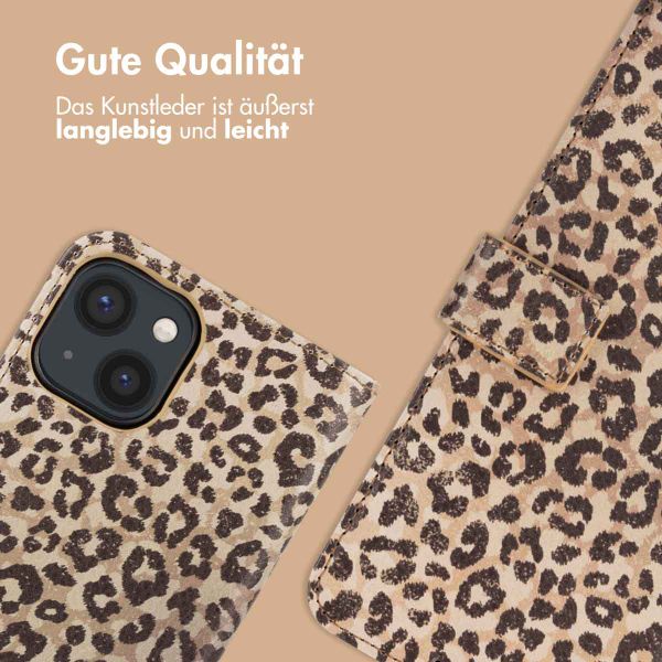 imoshion Design Klapphülle iPhone 13 - Leopard Mood