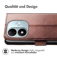 imoshion Luxuriöse Klapphülle Xiaomi Redmi Note 17 (5G) - Dunkelbraun