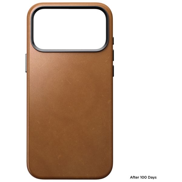 Nomad Traditional Leather Backcover mit MagSafe Apple iPhone 18 Pro Max - English Tan
