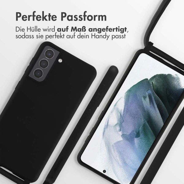 imoshion SilikonHülle mit Band Samsung Galaxy S21 - Schwarz