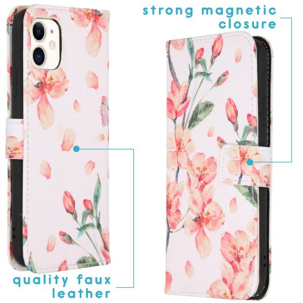 imoshion Design TPU Klapphülle für das iPhone 11 - Blossom Watercolor