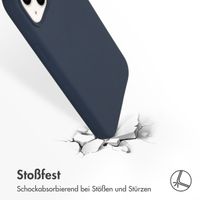 Accezz Liquid Silikoncase mit MagSafe für das Apple iPhone 14 Plus - Dunkelblau
